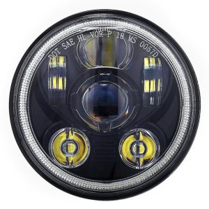 5.75 phares halo LED pour moto Harley Davidson VRSCDX Dyna FLSTSC