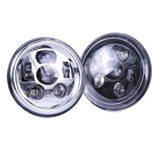 Phare à LED Morsun 12v 24v 58w pour Wrangler JK 7 pouces phare rond feu de croisement