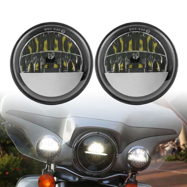 Morsun 4.5inch LED Fog Light pour Harley Road Glide Moto Fog Lamp