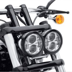 Morsun 5 pouces Double phare pour projecteur de phares à LED ronds à feux de croisement de moto