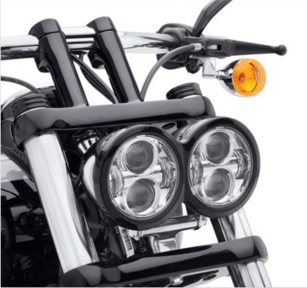 Morsun 5 pouces Double phare pour projecteur de phares à LED ronds à feux de croisement de moto