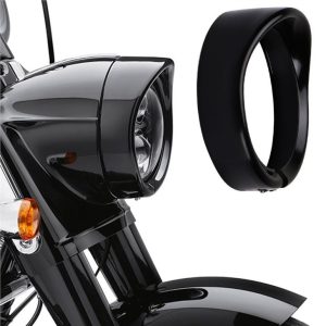 Morsun 7 pouces rond LED support de bague de phare de moto pour Harley FLD