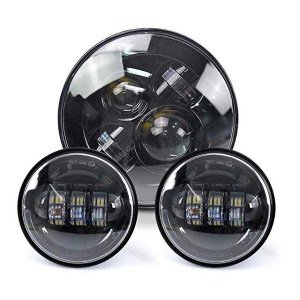 Phare automatique Morsun pour Harley-davidson Moto Pièces Phare Led 7 pouces