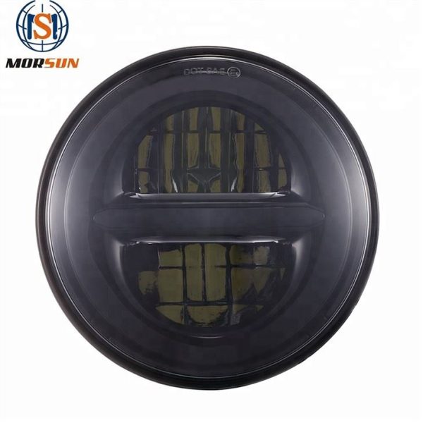 Phare LED rond de moto Morsun pour phare de système d'éclairage automatique Royal Enfield