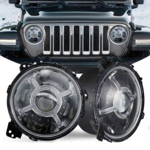 Nouveau phare à led de 9 pouces pour Jeep Wrangler 2018+ JL DOT E-Mark