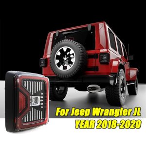 La version américaine 2018 Jeep Wrangler JL a mené des feux arrière de feux arrière à LED des feux de freinage